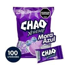 CARAMELO CHAO MORA AZUL X100UNI
