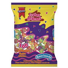CARAMELO FRUTAS RELLENAS X100UND