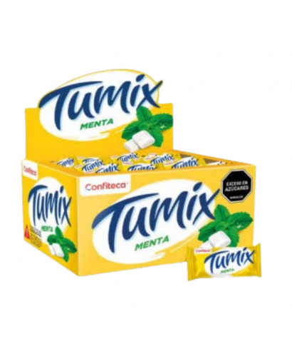 CHICLE TUMIX MENTA 100 SOBRES X2