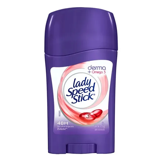 DESODORANTE LADY SPEED STICK DERMA+OMEGA BARRA 45G