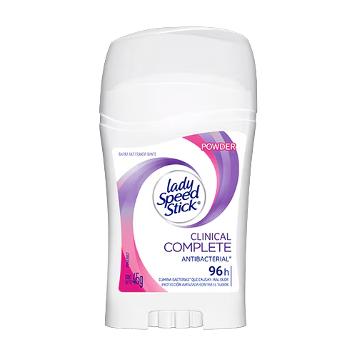 DESODORANTE LADY SPEED STICK WOMEN CLINICAL COMPLETE BARRA 45GR