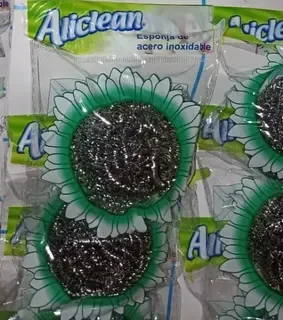 ESPONJA DE ALAMBRE ALICLEAN X12
