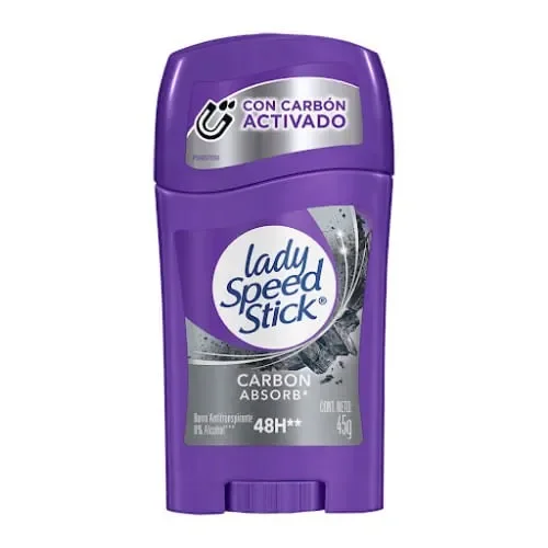 DESODORANTE LADY SPEED STICK CARBON BARRA 45G
