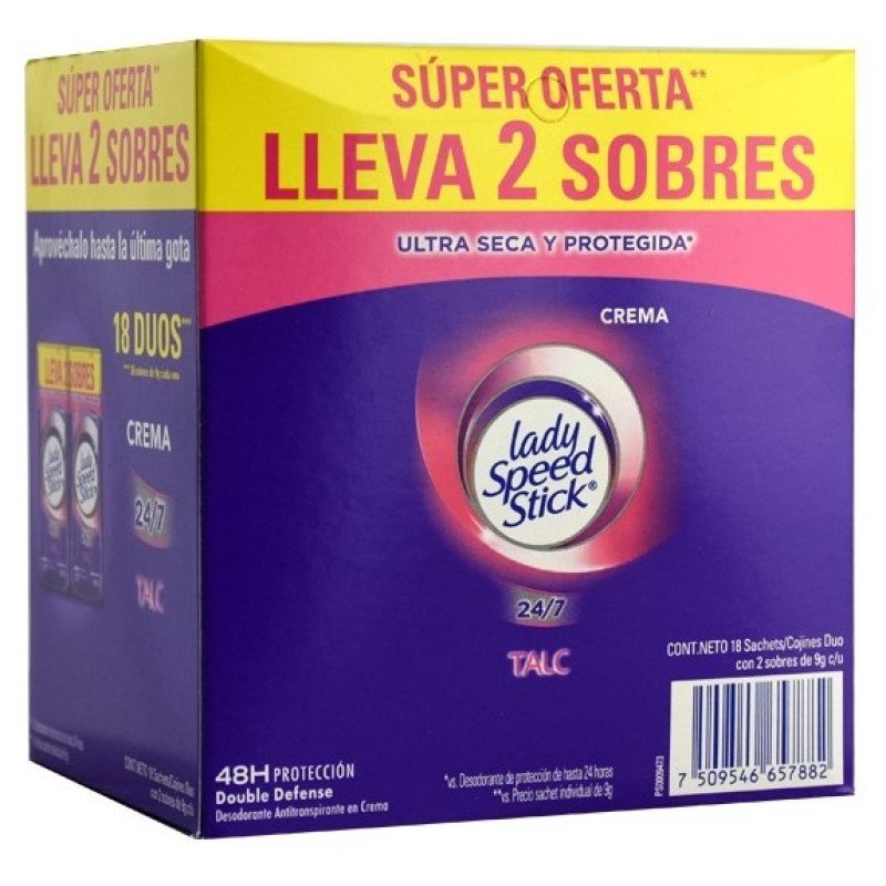 DESODORANTE LADY SPEED STICK SOBRE 36X9G