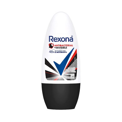 DESODORANTE REXONA ROLLON ANTIBACTERIAL INVISIBLE 50ML
