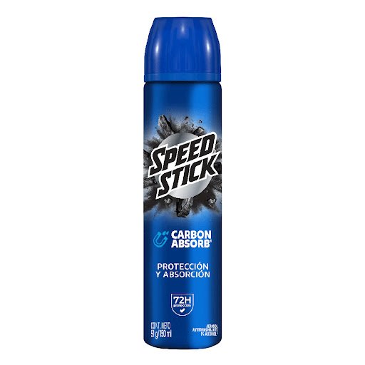 DESODORANTE SPEED STICK MEN CARBON ABS AEROSOL 150ML