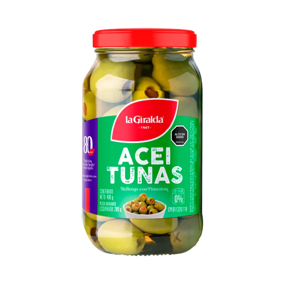 ACEITUNAS ENTERA LA GIRALDA 500GR