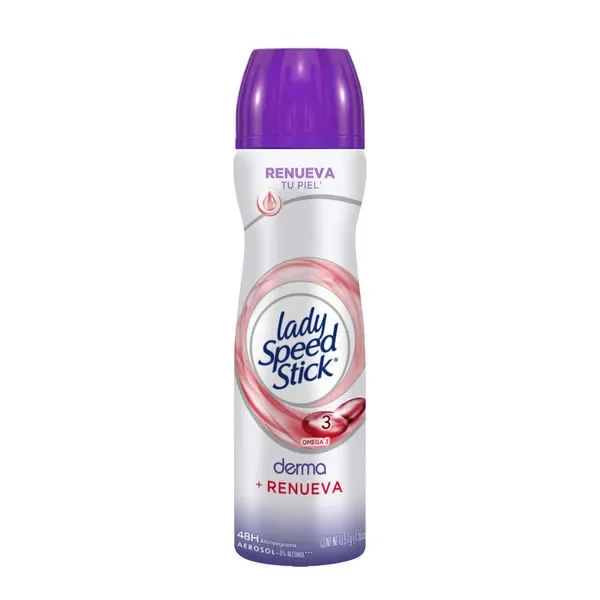 DESODORANTE LADY SPEED STICK DERMA+OMEGA 3 AEROSOL 150ML