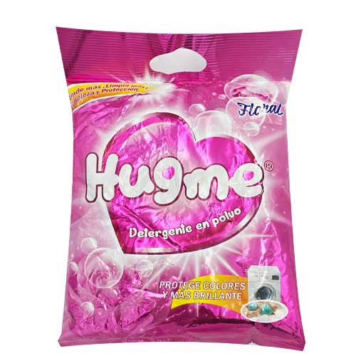 DETERGENTE HUGME EN POLVO ROSE 24X400GR