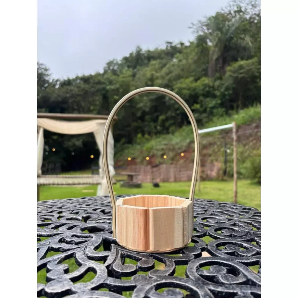CESTA MADEIRA REDONDA PP