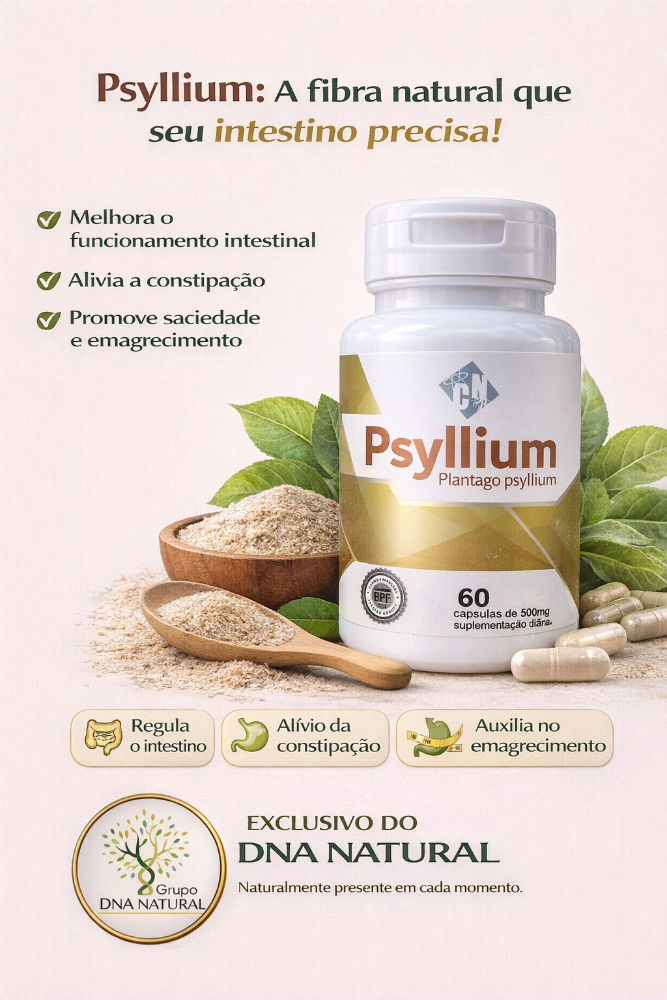 CAPSULA PSYLLIUM 60/500MG