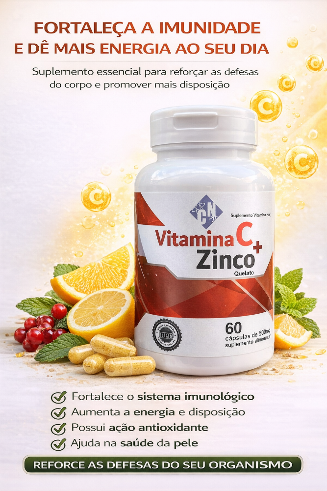 CAPSULA DE VITAMINA C + ZINCO 60/500MG