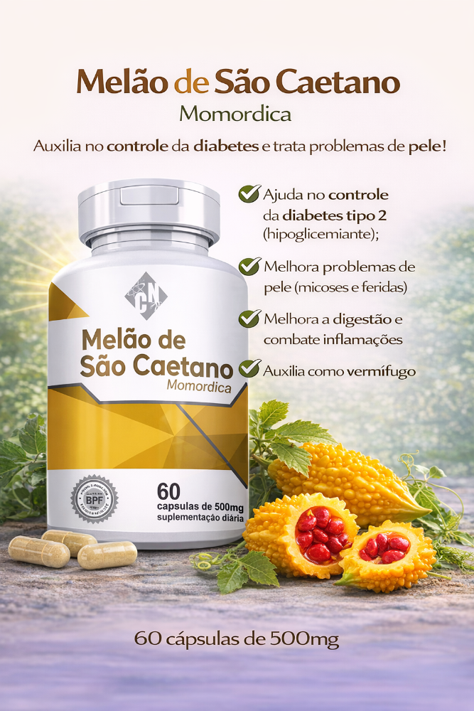 CAPSULA MELÃO DE SAO CAETANO 60/500 MG