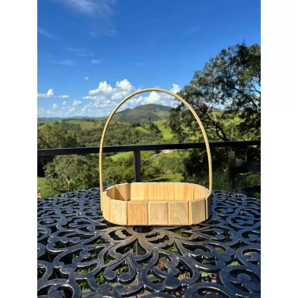 CESTA MADEIRA OVAL G