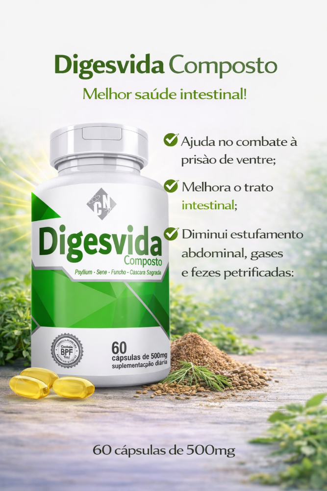 CAPSULA DIGESVIDA 60/500 MG