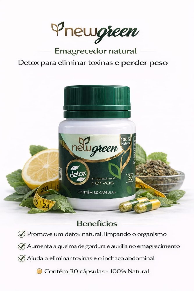 CAPSULA DETOX NEW GREEN 30/500 MG
