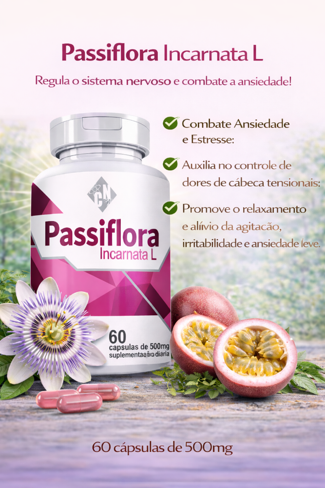 CAPSULA PASSIFLORA 60/500 MG