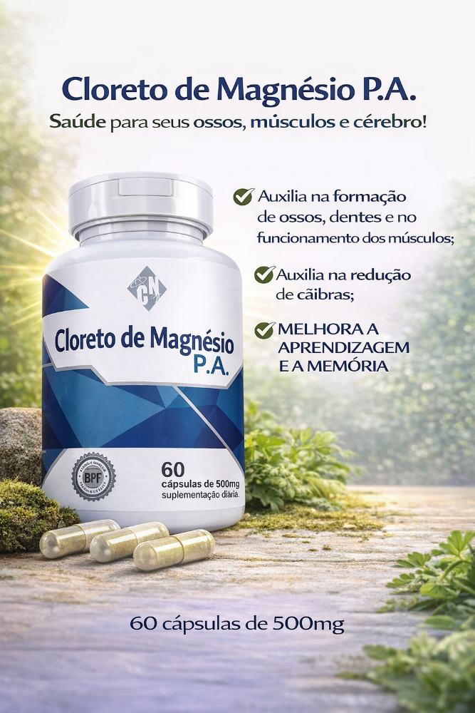 CAPSULA CLORETO DE MAGNESIO P.A 60/500 MG