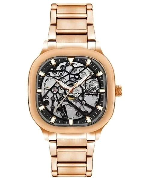 RELOJ KOSMO K9005E SQUARE AUTOMATICO COBRIZO