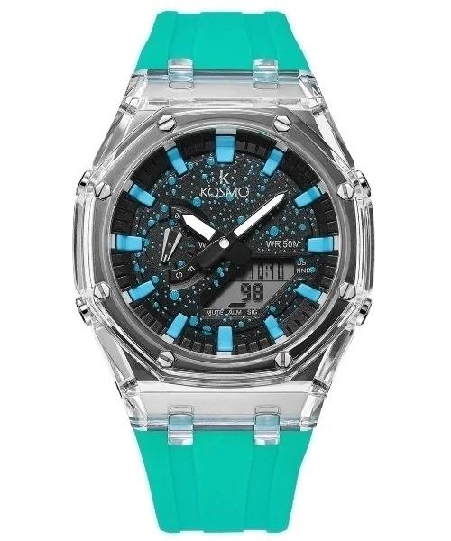 RELOJ KOSMO K4010 DUAL TIME AZUL