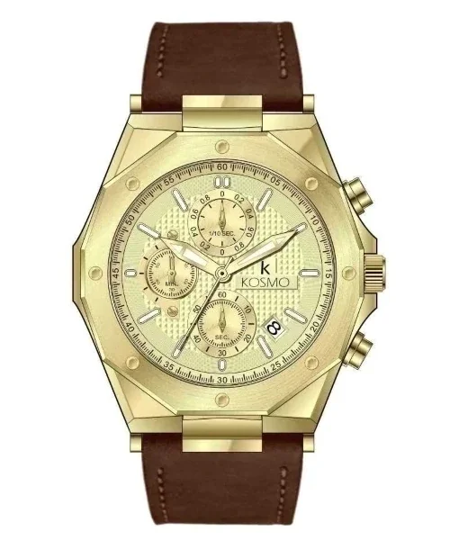 RELOJ KOSMO K4202 CHRONOGRAPH DORADO/MARRON