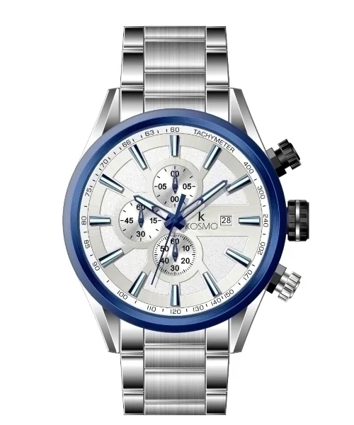 Reloj Kosmo K4445 – Cronógrafo Multifunción PLATA