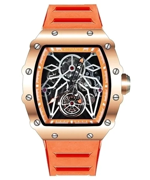 RELOJ KOSMO K895B AUTOMATICO NARANJA