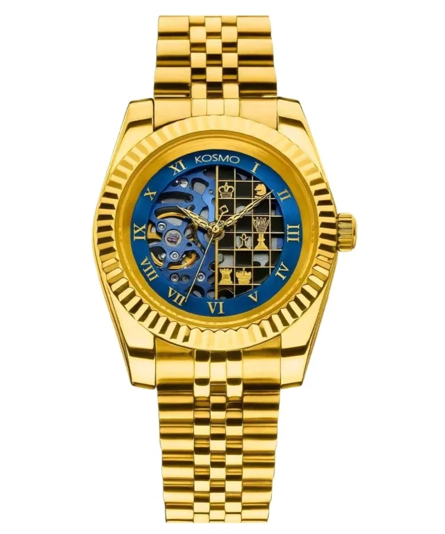 Reloj Kosmo K629E Automático | Dorado / azul