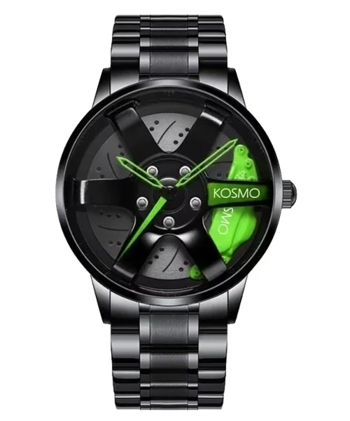 RELOJ KOSMO K2057G RIN GIRATORIO MOVT JAPONES VERDE