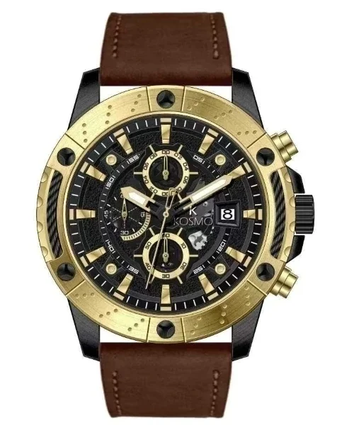 RELOJ KOSMO K4204 CHRONOGRAPH DORADO/MARRON
