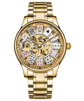 Reloj Kosmo K820P Automático Poker Dial DORADO
