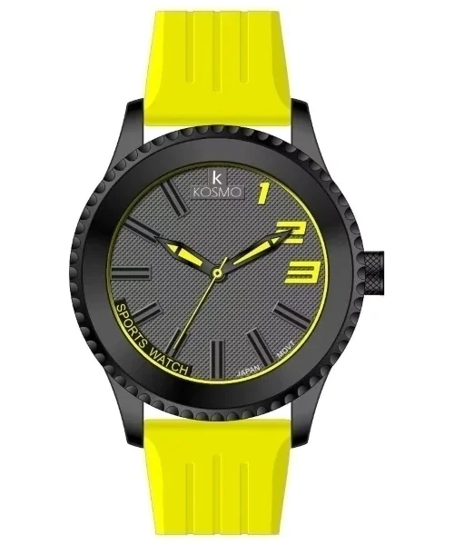 RELOJ KOSMO K4210 CLÁSICO – Movimiento Japonés Amarillo