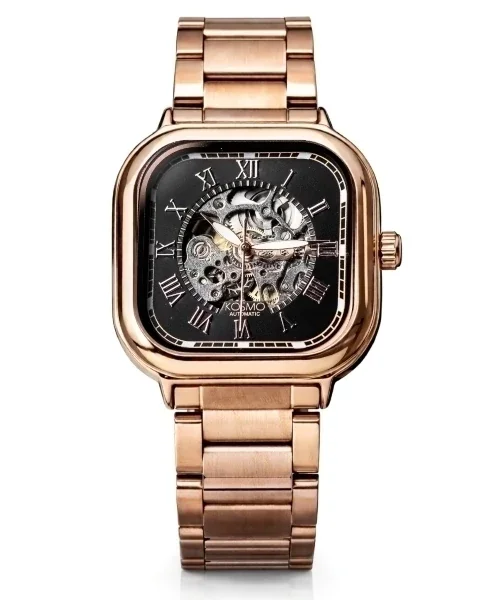 RELOJ KOSMO K9005D SQUARE AUTOMATICO COBRIZO