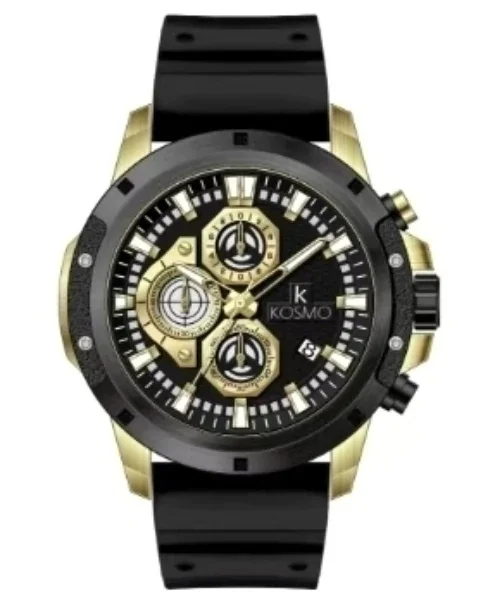 RELOJ KOSMO K4213 CHRONOGRAPH NEGRO / DORADO