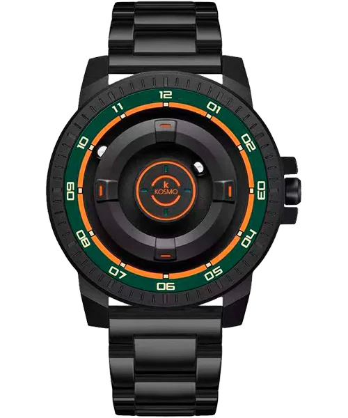 RELOJ KOSMO K0221 MAGNETICO NEGRO / NARANJA