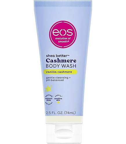 EOS CREMA  CORPORAL DE VIAJE DE HUMEDAD 24H, CACHEMIRA DE VAINILLA, ESENCIAL DE TAMAÑO DE VIAJE, ARTÍCULOS DE TOCADOR, MINI