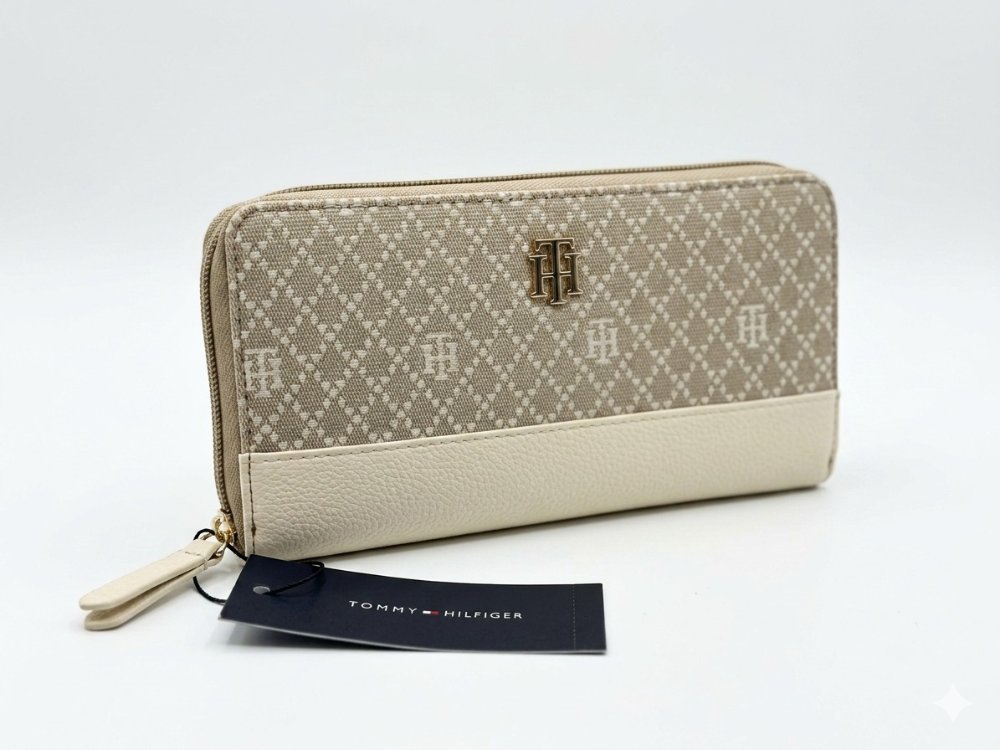 BILLETERA TOMMY H BEIGE