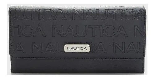 BILLETERA NAUTICA NEGRO ELEGANTE