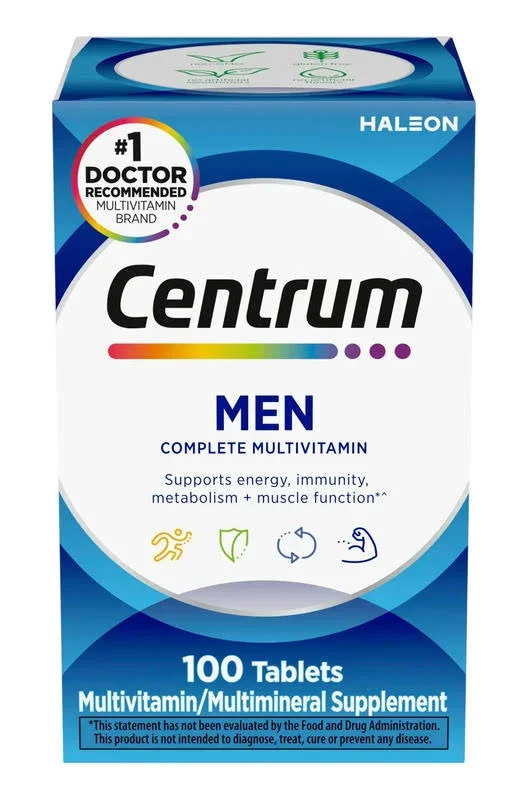CENTRUM, SUPLEMENTO MULTIVITAMÍNICO PARA HOMBRES , 100 COMPRIMIDOS
