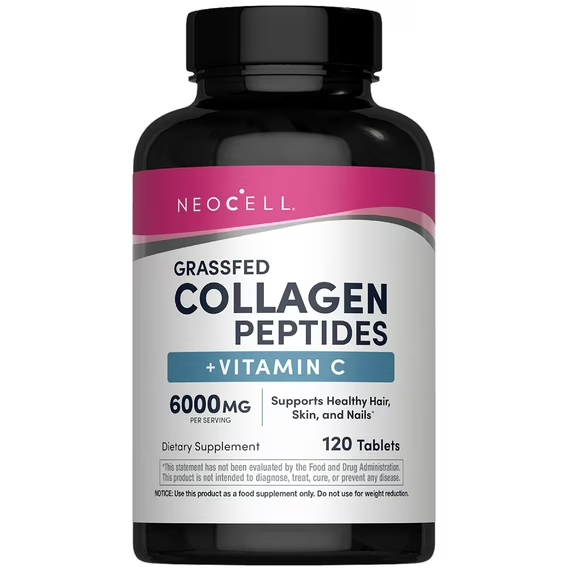 NEOCELL SÚPER COLÁGENO + C – 6000 MG DE COLÁGENO TIPO 1 Y 3 MÁS VITAMINA C - 120 COMPRIMIDOS