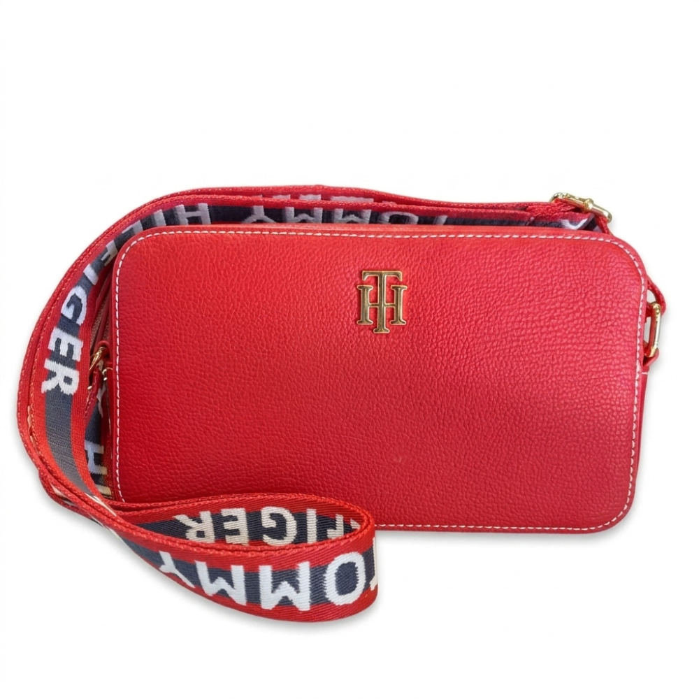 BOLSO TOMMY CROSS BODY ROJO