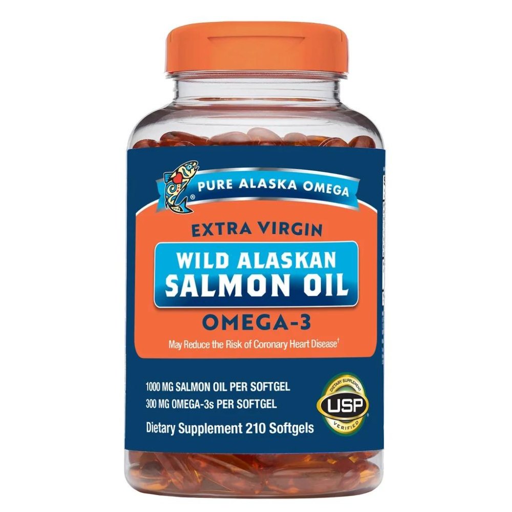 PURE ALASKA OMEGA WILD SALMON OIL 1000 MG  210 SOFTGELS