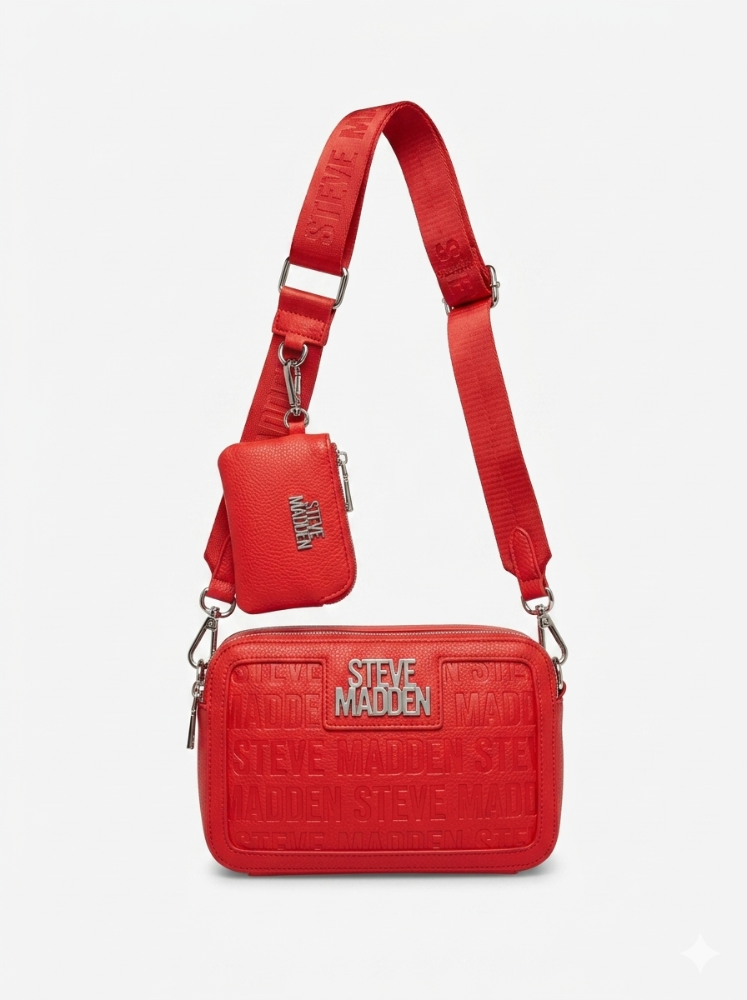 BOLSO ROJO STEVE MADEN + MONEDERO