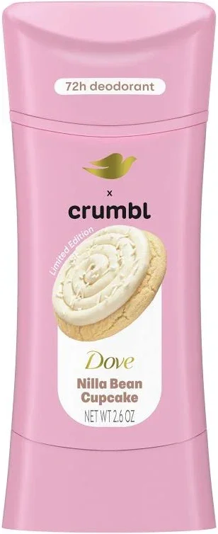 DESODORANTE DOVE X CRUMBL SIN ALUMINIO 72 HORAS VAINILLA