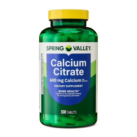 CITRATO DE CALCIO 600 MG - 300 UNI -SPRING VALLEY