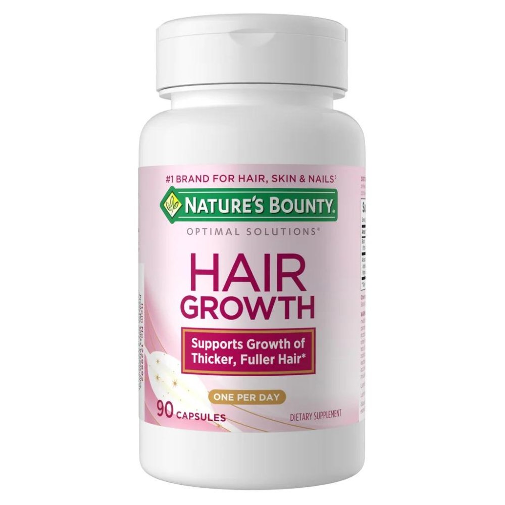 HAIR GROWTH, NATURE’S BOUNTY, 90 CÁPSULAS