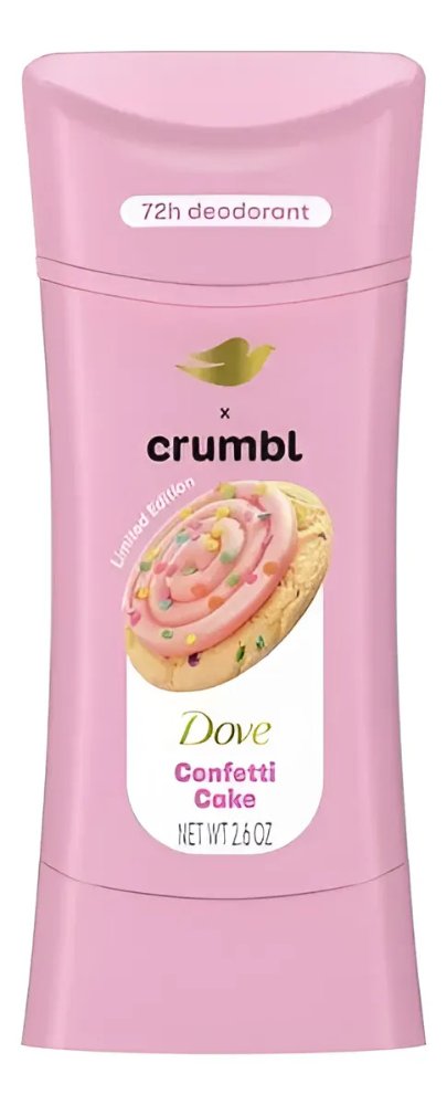 DESODORANTE DOVE X CRUMBL SIN ALUMINIO 72 HORAS CONFETTI