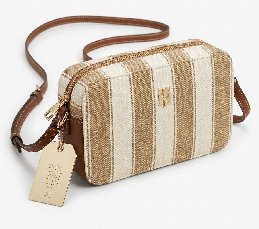 CROSS BODY TOMMY H BEIGE  LINEAS CAFE