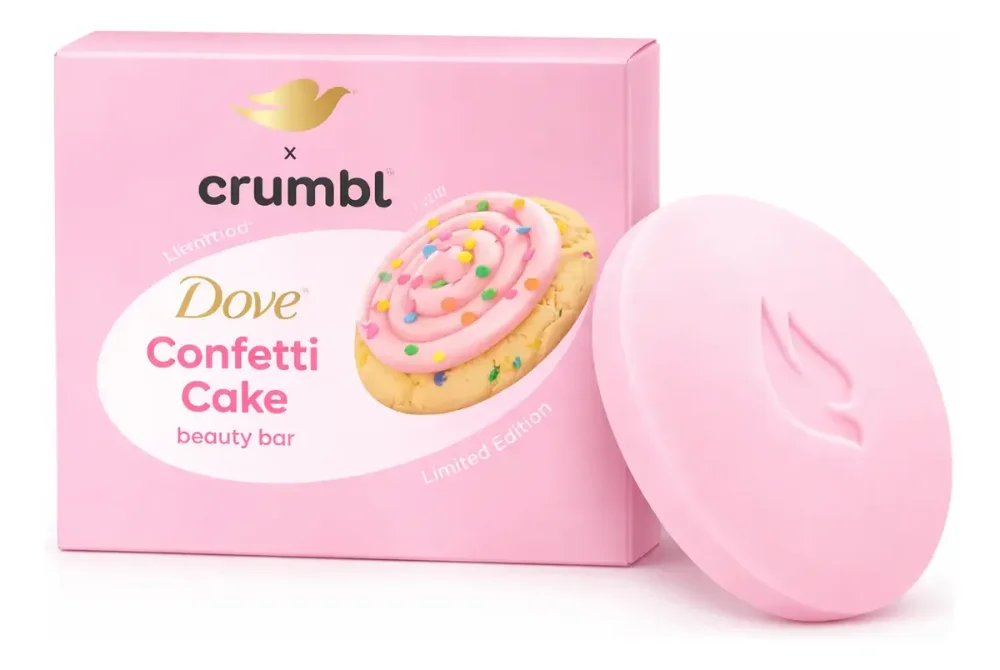 JABON EN BARRA CONFETTI CAKE DOVE CRUMBL