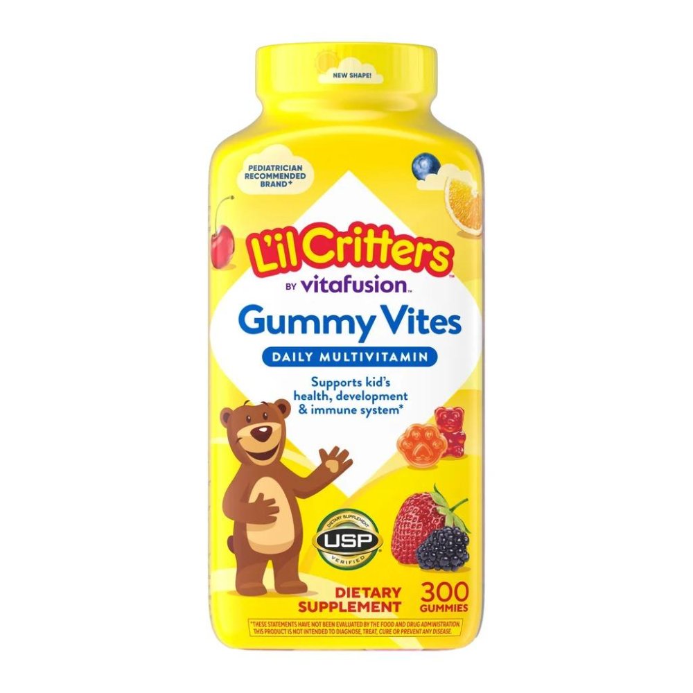 MULTIVITAMÍNICO PARA NIÑOS EN GOMITAS, L’IL CRITTERS GUMMY VITES, 300 GOMITAS